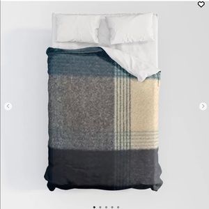 Society6 Queen duvet and shams NWT